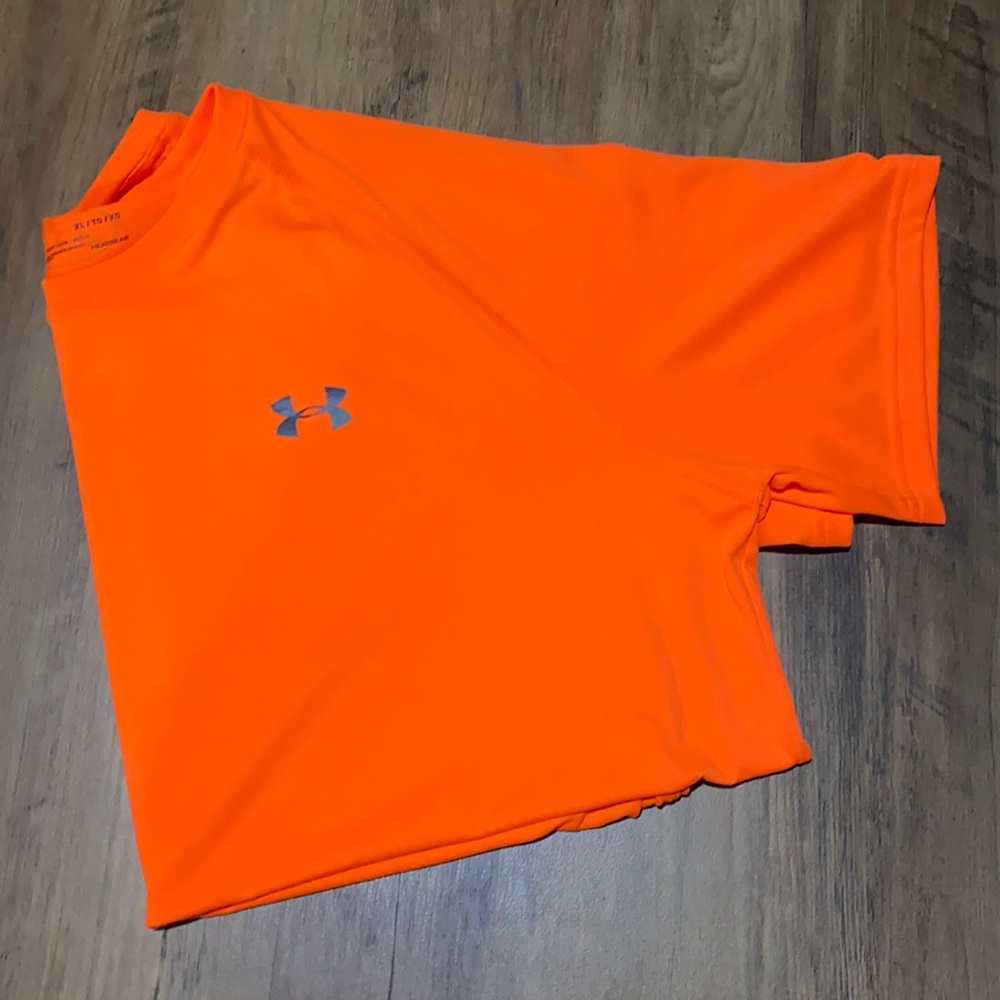 XL Blaze Orange Under Armour HEATGUARD T-Shirt